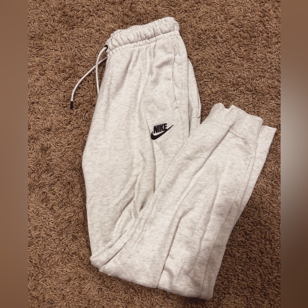 White Nike sweatpants